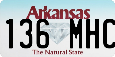 AR license plate 136MHC