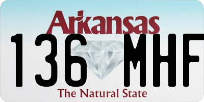 AR license plate 136MHF