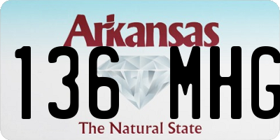 AR license plate 136MHG