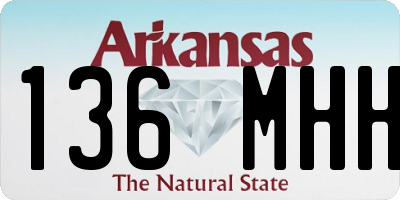 AR license plate 136MHH