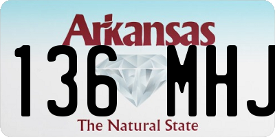 AR license plate 136MHJ