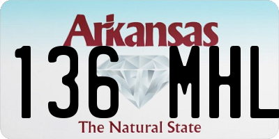 AR license plate 136MHL