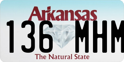 AR license plate 136MHM