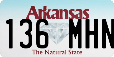 AR license plate 136MHN