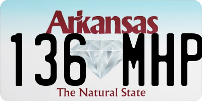 AR license plate 136MHP