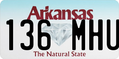AR license plate 136MHU