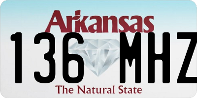 AR license plate 136MHZ