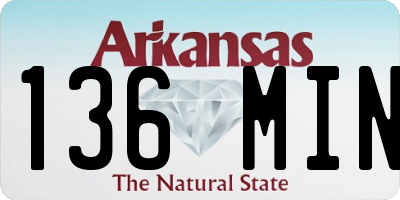 AR license plate 136MIN