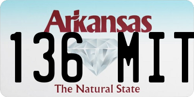 AR license plate 136MIT