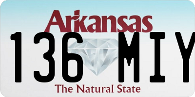 AR license plate 136MIY