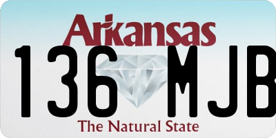 AR license plate 136MJB
