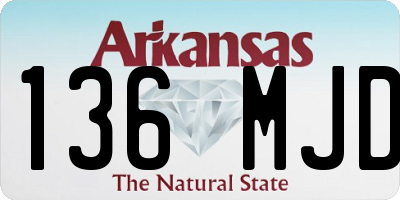 AR license plate 136MJD