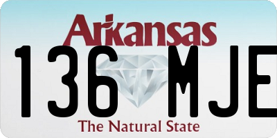 AR license plate 136MJE