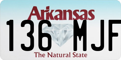 AR license plate 136MJF