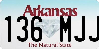 AR license plate 136MJJ