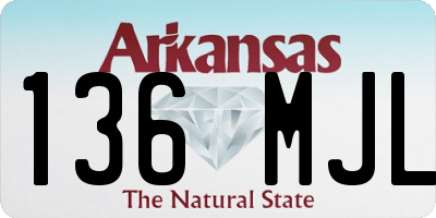 AR license plate 136MJL