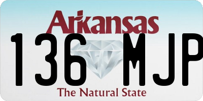AR license plate 136MJP