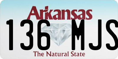 AR license plate 136MJS