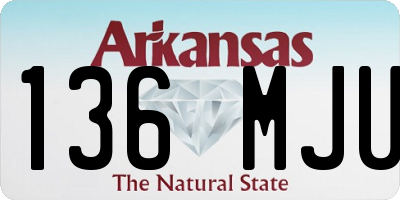 AR license plate 136MJU
