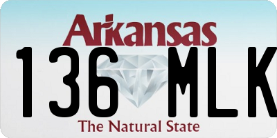 AR license plate 136MLK
