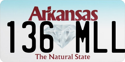 AR license plate 136MLL