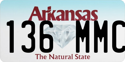 AR license plate 136MMC