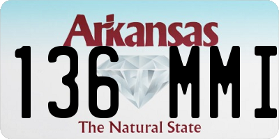 AR license plate 136MMI
