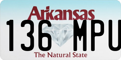 AR license plate 136MPU
