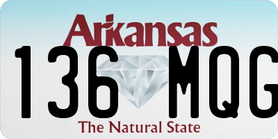 AR license plate 136MQG
