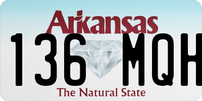 AR license plate 136MQH