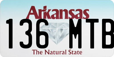 AR license plate 136MTB