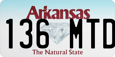 AR license plate 136MTD