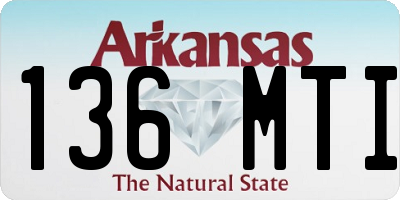 AR license plate 136MTI
