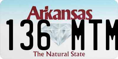 AR license plate 136MTM