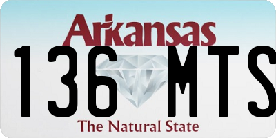 AR license plate 136MTS