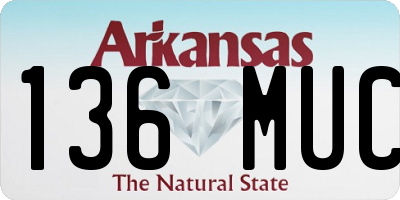 AR license plate 136MUC