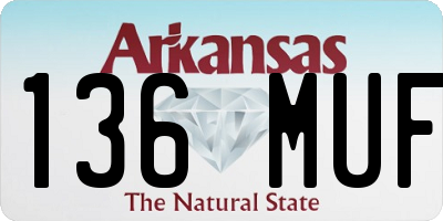 AR license plate 136MUF