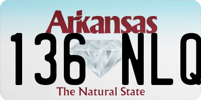 AR license plate 136NLQ