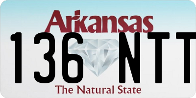 AR license plate 136NTT