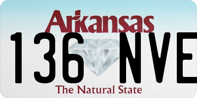 AR license plate 136NVE