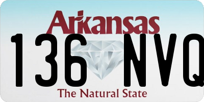 AR license plate 136NVQ