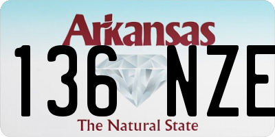 AR license plate 136NZE