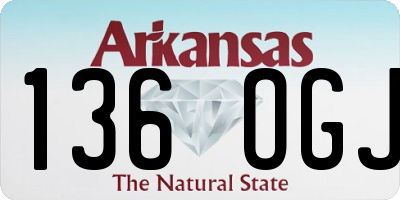 AR license plate 136OGJ