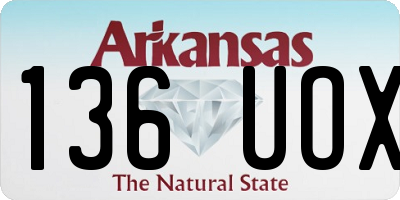 AR license plate 136UOX
