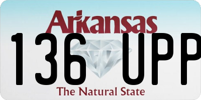 AR license plate 136UPP