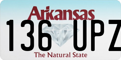 AR license plate 136UPZ