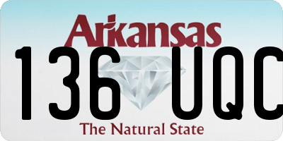 AR license plate 136UQC