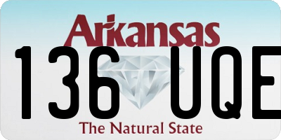 AR license plate 136UQE