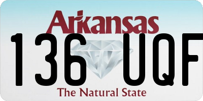 AR license plate 136UQF