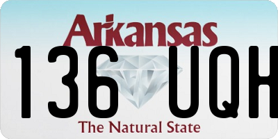 AR license plate 136UQH